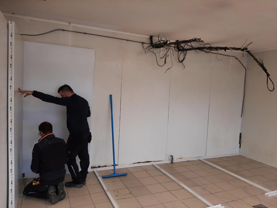 Remplacement des panneaux de 3 chambres BCR et des évaporateurs