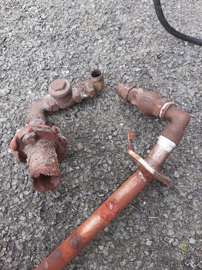 Dépose de cannes à buée pour fabrication de neuves